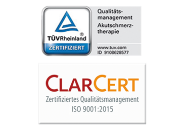 TÜV Rheinland Zertifiziert und CLARCERT - Logo