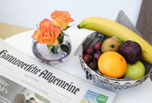 Zeitung aus einem Wahlleistungszimmer aus dem KRH Klinikum Robert Koch Gehrden