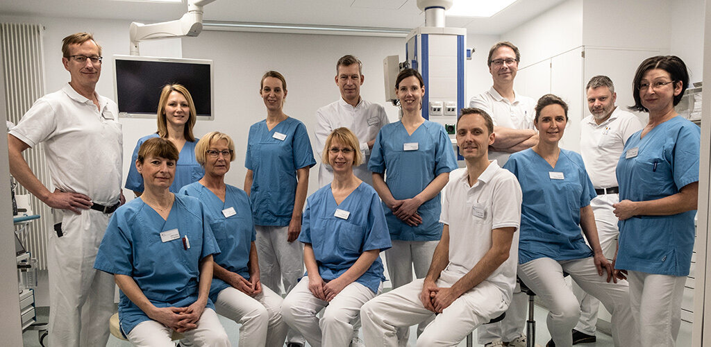 Team der Endoskopie der Inneren Medizin.